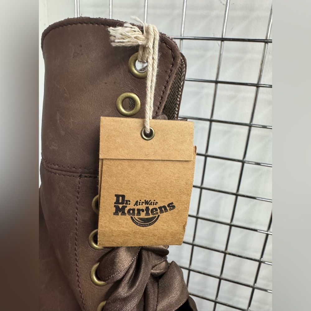 Doc Martens Dark Brown Womens Combat Boots Aimilita AW004 US6 EU 37 - Picture 3 of 13